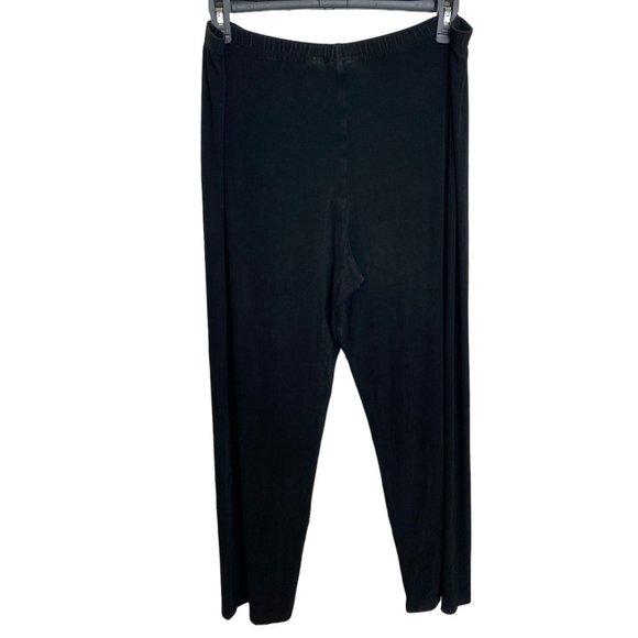 Chico's Travelers Black Slinky Stretch Pull-On Elasticized Waist Pants Size L - Picture 2 of 9
